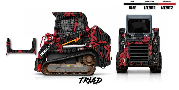 Takeuchi TL8 2015-19 Wrap Kit Dirty Graphix