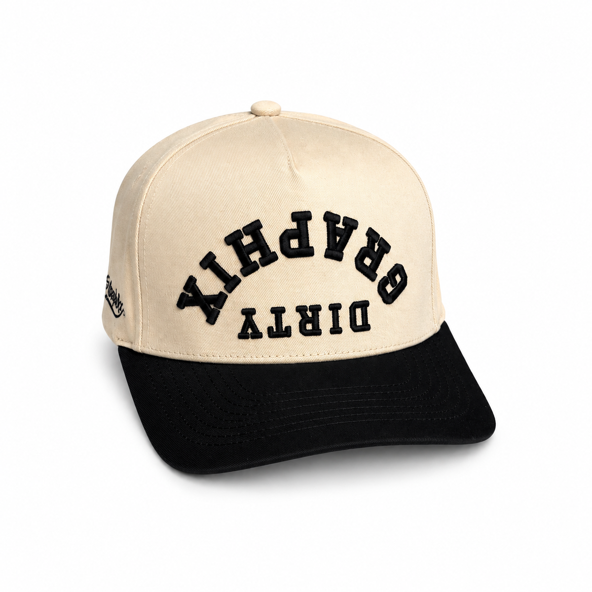 UP-DN | Cream & Black Operator Snapback Dirty Graphix