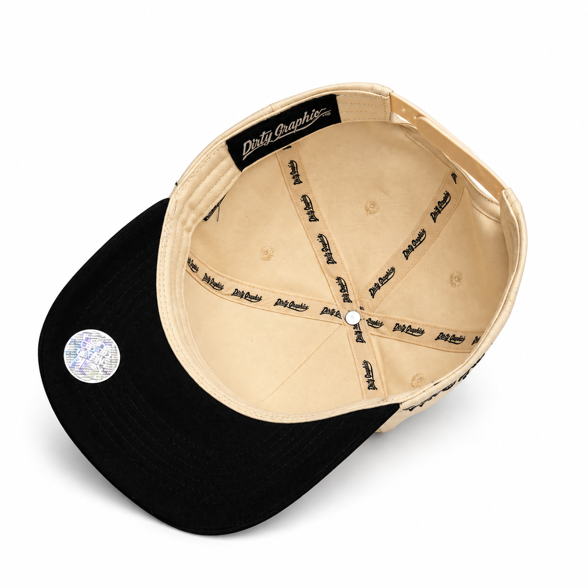 UP-DN | Cream & Black Operator Snapback Dirty Graphix